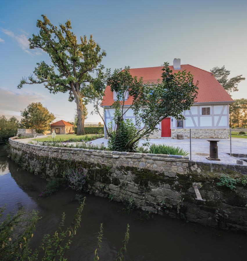 Hotel Dorfmuehle Lehrberg Kültér fotó