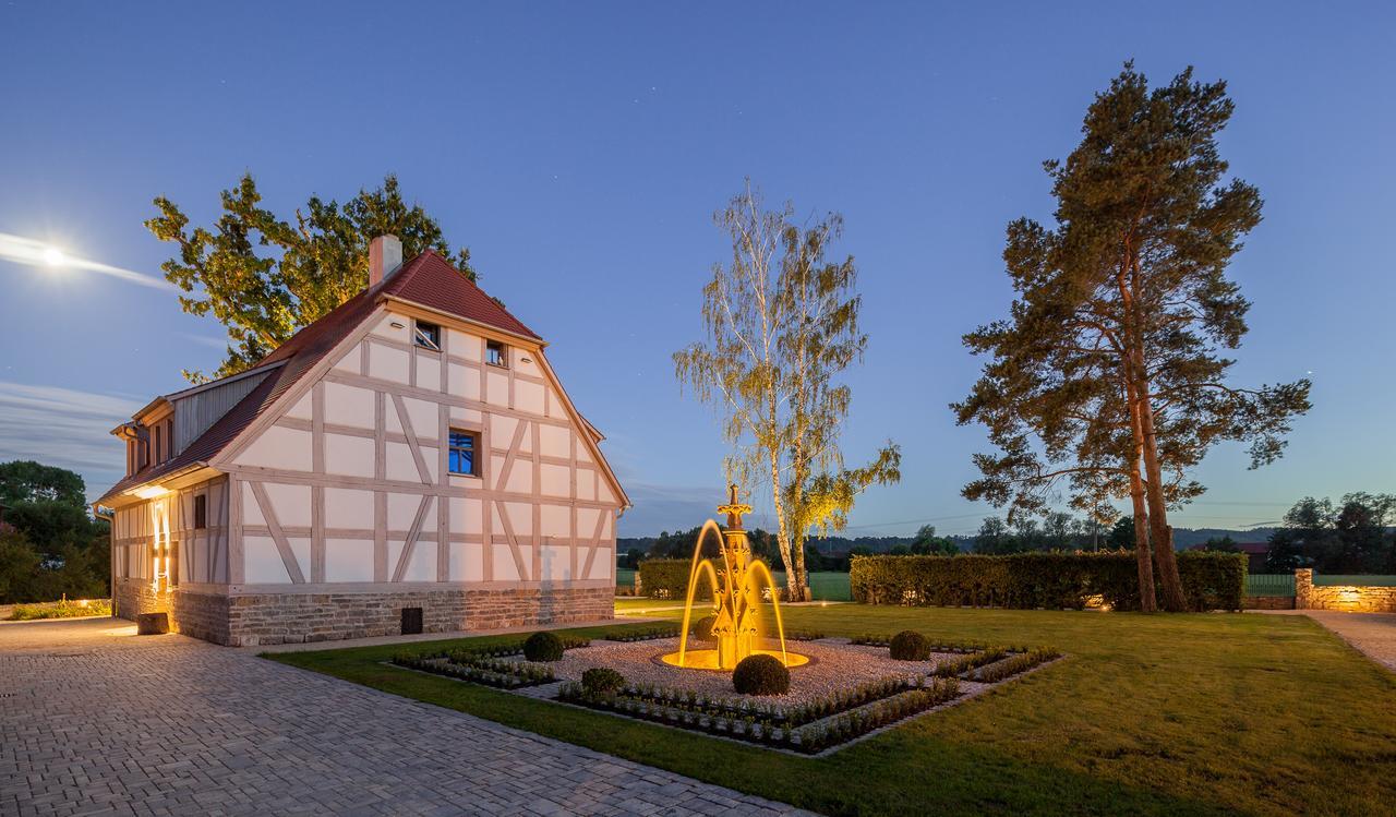 Hotel Dorfmuhle Lehrberg Kültér fotó