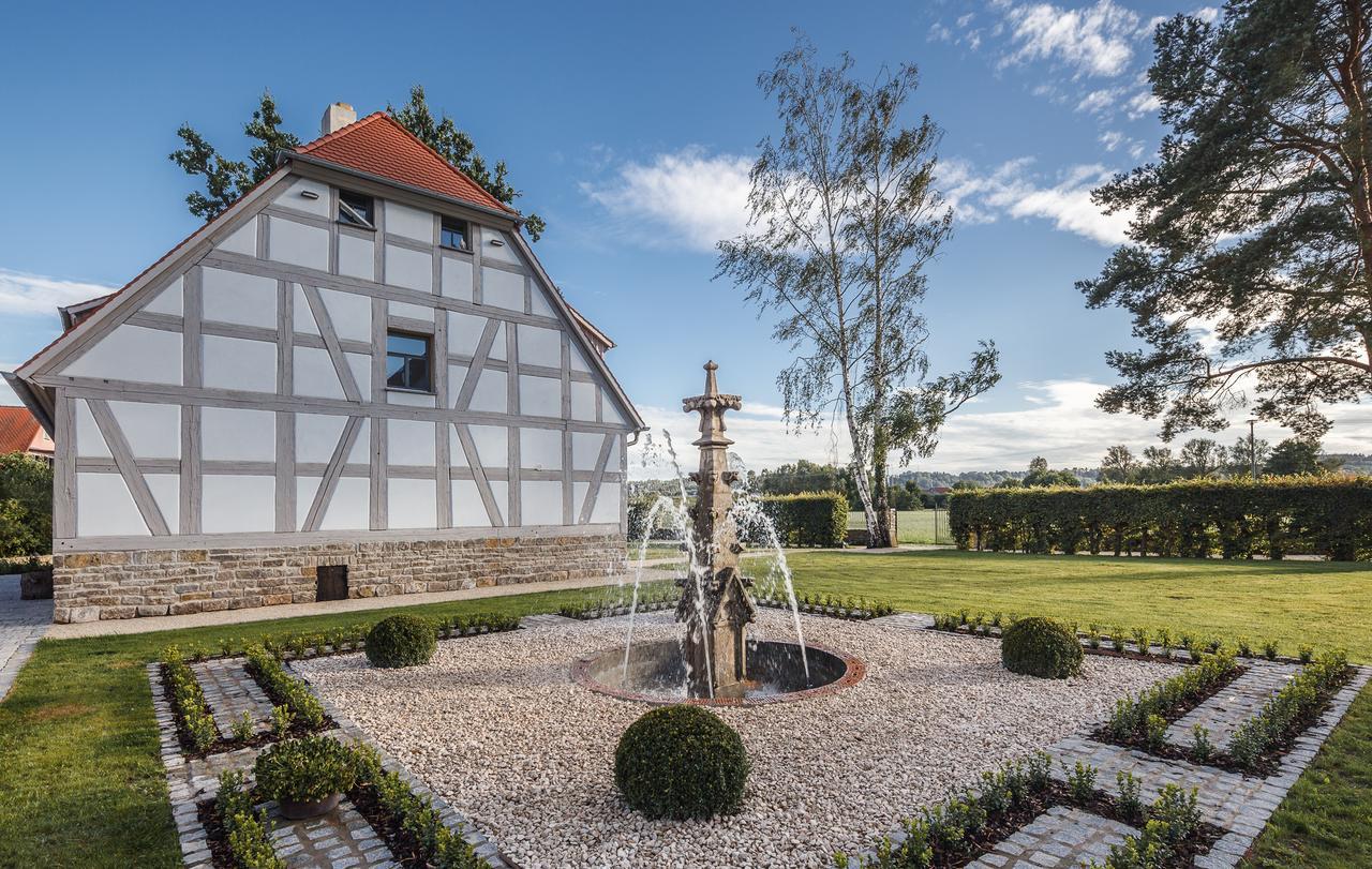 Hotel Dorfmuehle Lehrberg Kültér fotó