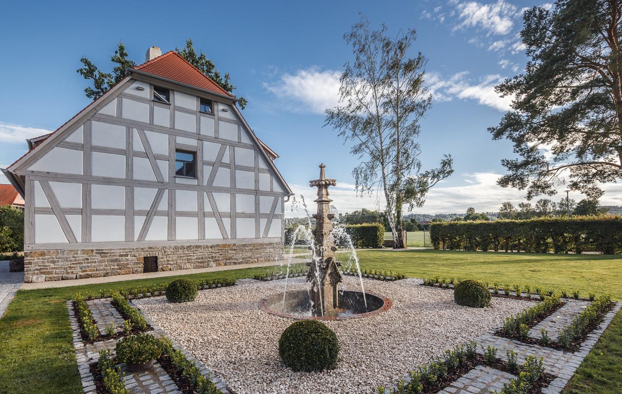 Hotel Dorfmuhle Lehrberg Kültér fotó