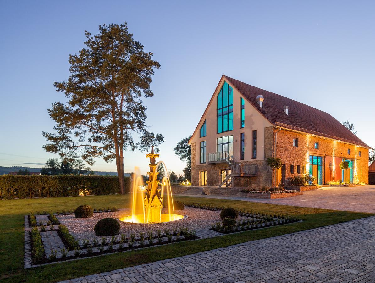 Hotel Dorfmuehle Lehrberg Kültér fotó